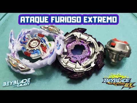 Testando 082 - RAGE HELIOS 2.X' 3A MCC against three combos - Beyblade Burst