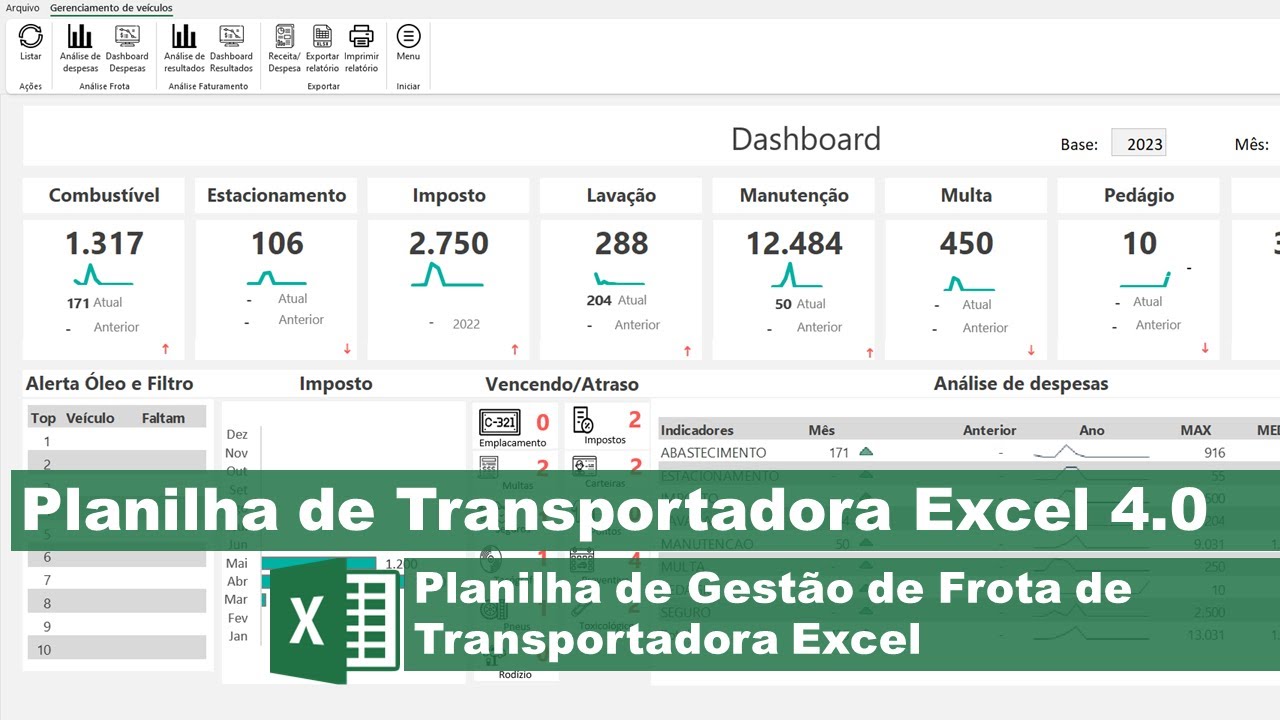 Planilha de Transportadora Excel 4.0