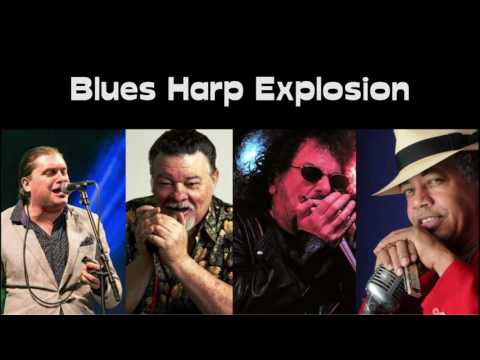 Giles Robson with the Blues Harp Explosion in Session