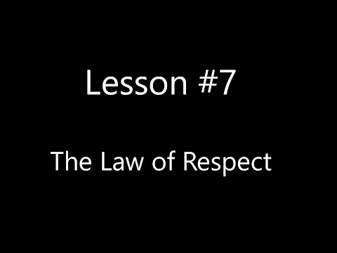 IHN Bible - #7 The Law of Respect