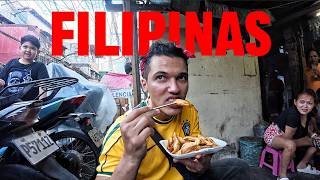 Comida da maior FAVELA das FILIPINAS - 6 Comidas de Rua
