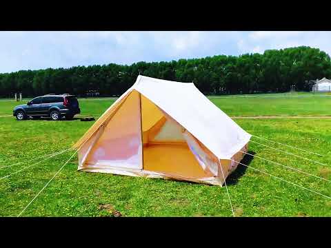 The latest design of triangle cotton camping tent