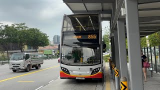 Tower Transit SG Alexander Dennis Enviro500 MMC (Batch 1) SMB5062Z on Service 855 at Bus Stop 53051