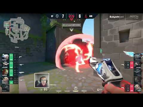 G2 m1xwell spinning while defusing vs Anubis | EMEA Last Chance Qualifier