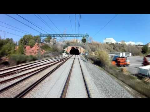 Bombardier Traxx F140 DC cab ride Castellbisbal-Cerbere