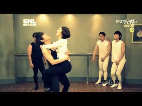 CUT] 130601 SNL KOREA  Joon, Thunder and Mir   Ballerina skit