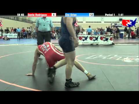 Dante Rodriguez vs. Coy Ozias at 2013 FILA Cadet Nationals - FS