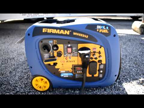 Firman WH03242 4000 Watt Dual Fuel Inverter Generator - Unboxing, Initial Start and Testing