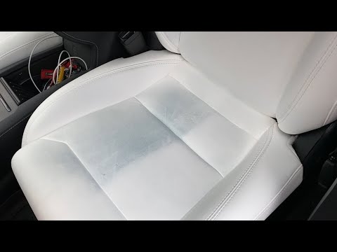 White Tesla Seats after 1 year