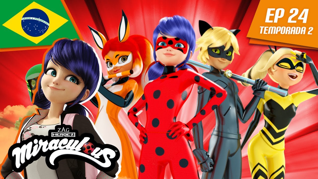 🇧🇷 MIRACULOUS | 🐞 DIA DOS HERÓIS - 1 🐾 | Episódio completo ▶️ Temporada 2 Ep 24 | Português BRASIL🇧🇷