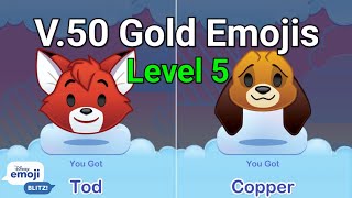 Disney Emoji Blitz Ver.50 Gold Emojis - Level 5 (Beta Update)