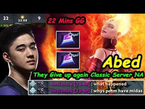 Classic Server NA 22Mins GG ---- Abed Lina Perspective Full Gameplay 7.28c Dota 2