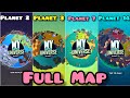 FULL MAP - Planet 2 , 3 , 7 , 14 | My Little Universe