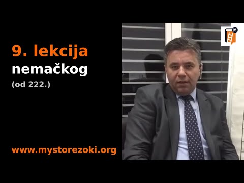 Nemački jezik: 9. lekcija