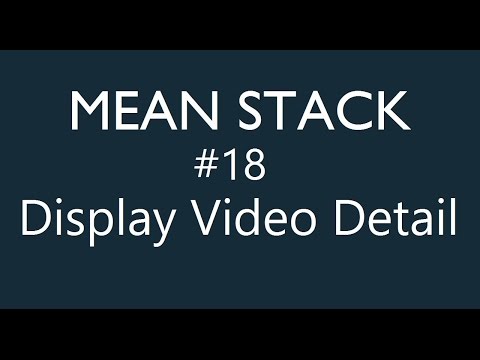 Mean Stack Tutorial 1 MongoDb Express Angular CLI and Node