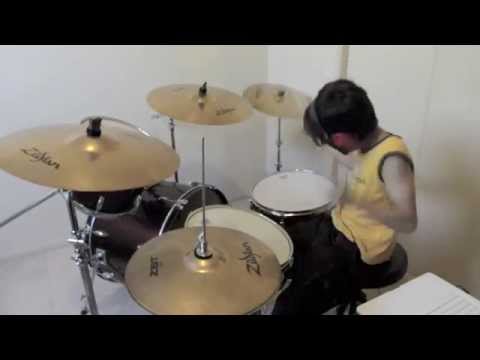Radioactive - Imagine Dragons - Drum Cover By 11 Year Old Joh Kotoda