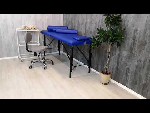 Складной деревянный массажный стол с регулировкой высоты 190х70 см (WhN190)