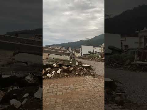 Destruição: Como ficou o cemitério de Muçum, Rio Grande do Sul, após as enchentes de 2024