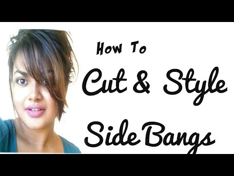 Messy Side Swept Bangs CUT & STYLE |TUTORIAL|...