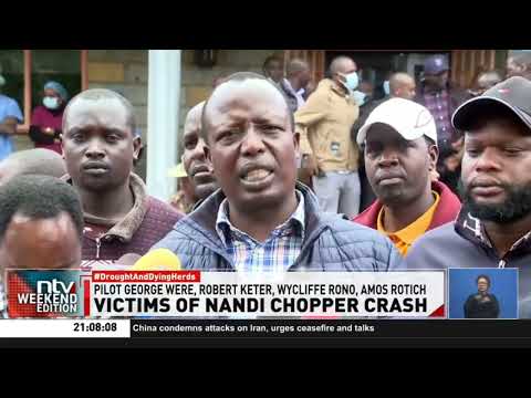 Six victims of the helicopter that crashed in Nandi county identified