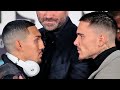 TEOFIMO LOPEZ & GEORGE KAMBSOS JR HAVE INTENSE FACE OFF AFTER ALMOST FIGHTING AT PRESS CONFERENCE
