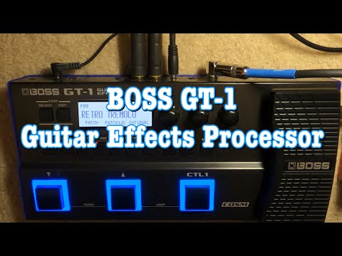 BOSS GT-1 - intro, sounds, editing patterns, looper, tuner