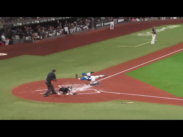 【1回表】ホームまで激走!! マリーンズ・荻野貴司の隙を逃さない好走塁で先制!! 2023年9月28日 北海道日本ハムファイターズ 対 千葉ロッテマリーンズ