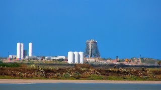 Download the video "Live! 24/7 SpaceX Boca Chica Starship Construction and Launch Facility LAB CAM"