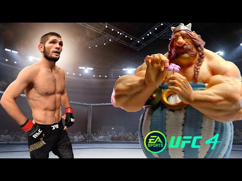 UFC4 Khabib Nurmagomedov vs Obelix UFC 4  - Epic Fighting