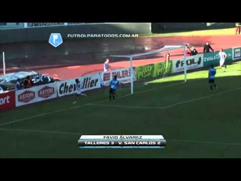 Goles de Talleres 3 - San Carlos 2. Fecha 42. Torneo Pirmera B Nacional 2013/2014. FPT