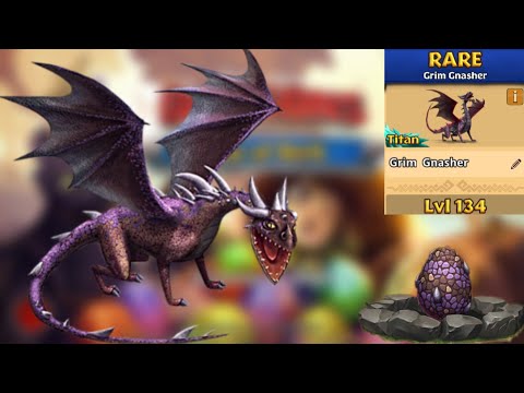 Grim Gnasher Max Level 134 Titan Mode - Dragons:Rise of Berk