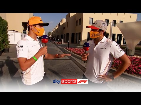 MUST WATCH! Carlos Sainz & Lando Norris takeover Sky Sports F1 😆