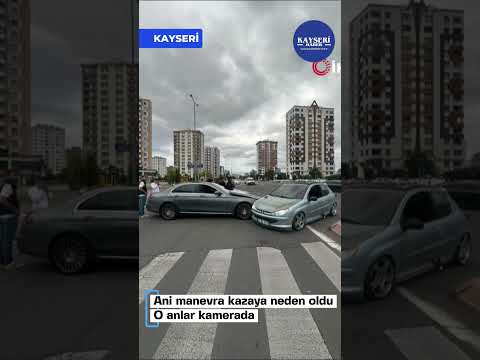 Ani manevra kazaya neden oldu: O anlar kamerada