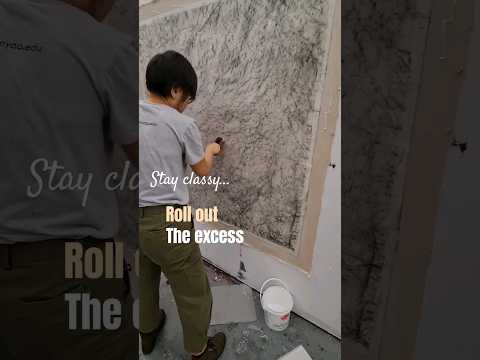 Pro tip: blunt the edges of your rubber brayer #papermount #artstudio #shorts