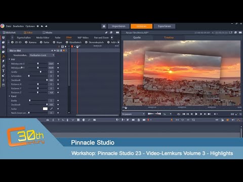 Highlights Video-Lernkurs Volume 3 - Pinnacle Studio 23