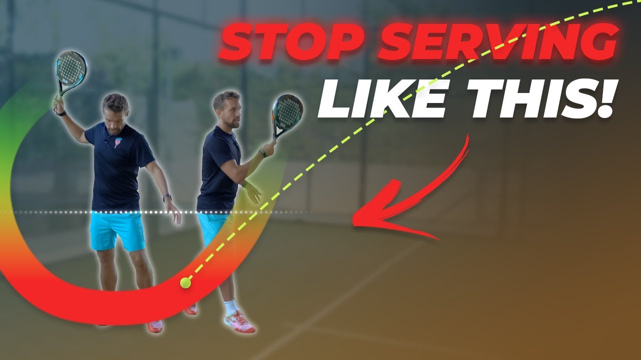 Slice serve technique: horizontal swing path