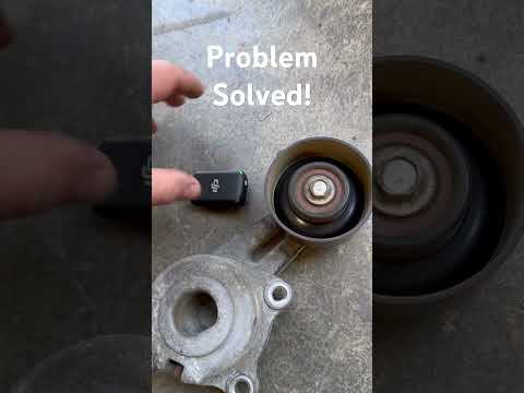 Fixed! Noisy tensioner pulley replaced! Whining noise under the hood gone!