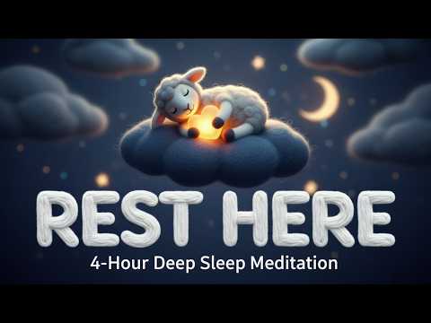 Rest Here | 4 Hours of Jesus' Presence for the Weary Soul (Black Screen & No Ads)