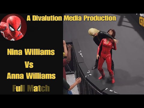 WWE 2K22 Nina Williams Vs Anna Williams - Leather Catsuit Match
