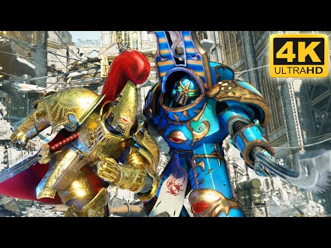 ADEPTUS CUSTODES vs CHAOS INVASION - Warhammer 40k: Space Marine 2 (4K, Mod)