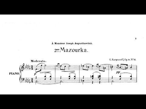 Genary Korganov: Mazurka, Op.8/2