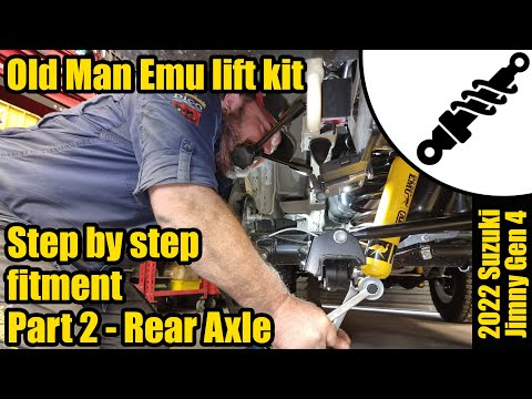 Old Man Emu lift kit fitment to Suzuki Jimny Gen 4 - Part 2 - Rear Axle #1632