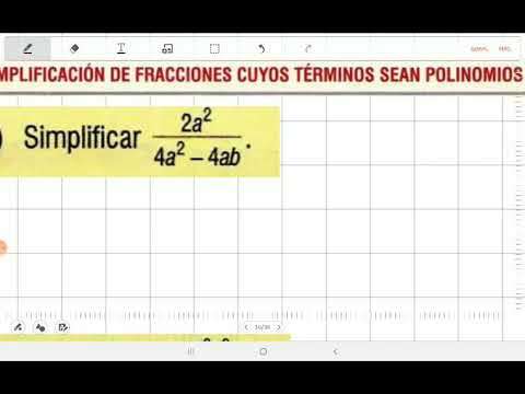 Simplificación de fracciones con polinomios 1