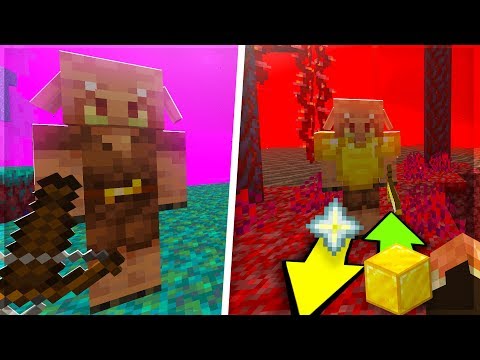 I FIND PIGLINS! NEW MOB ON MINECRAFT! - Minecraft ITA 1.16