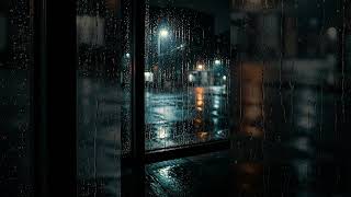 Rainy Night Window Ambience 🌧️✨