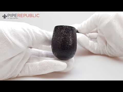 The White Spot Shell Briar Pfeifen Bent Einzelstück 4102