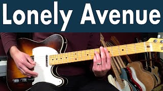 How To Play Lonely Avenue On Guitar | Ray Charles Guitar Lesson + Tutorial