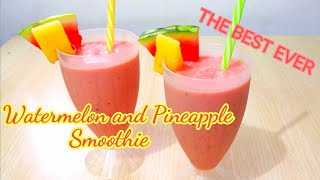 Watermelon and Pineapple Smoothie | No doubt it is super delicious