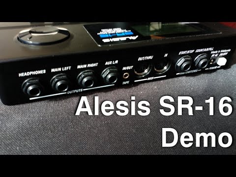 Alesis SR-16 Drum Machine 2010s - Black image 6