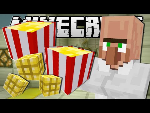 Minecraft | MOVIE NIGHT SNACKS!! (Popcorn Machine) | Custom Command